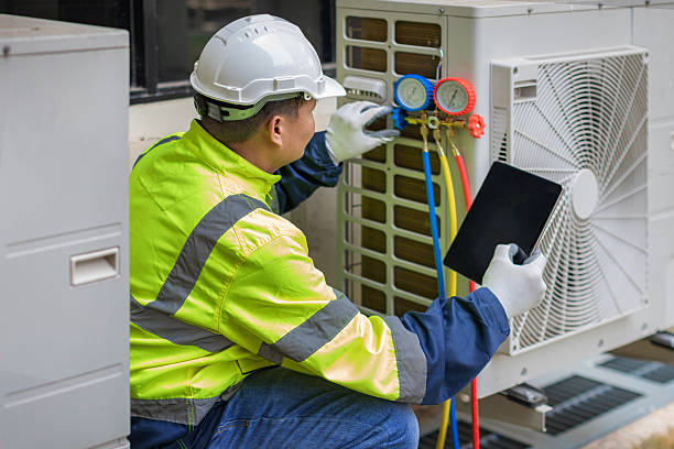 Professional Hvac technician working in Essex Fells, NJ